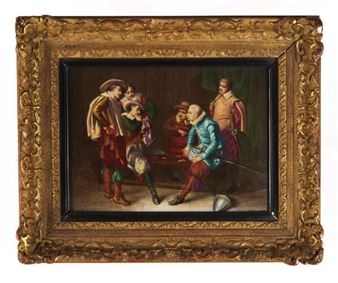 Mousquetaires jouant aux cartes - J. Pascault