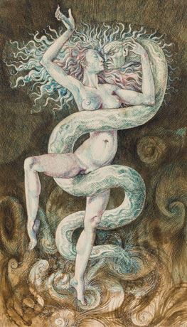 Eurynome dancing out of chaos by Peter Proksch, 1970