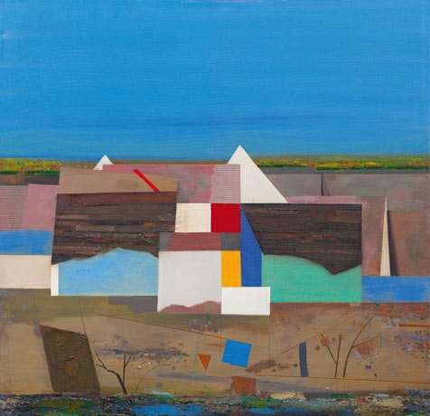 Artwork by Karl Korab, Abandoned village, Made of Oil on canvas