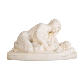 "Mother with Child" - F. Oskar Ad. Rühm