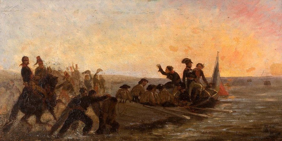 Denis Auguste Marie Raffet | General Bonaparte leaving Egypt | MutualArt