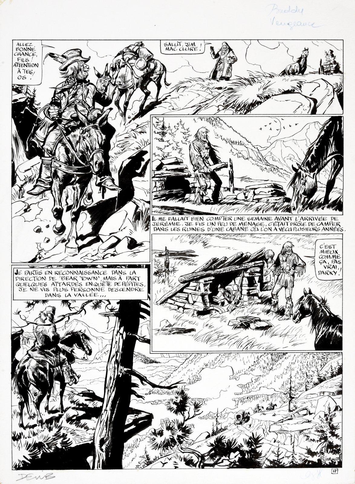 Artwork by Derib, Buddy Longway. Volume 11. Revenge, Made of Indian ink