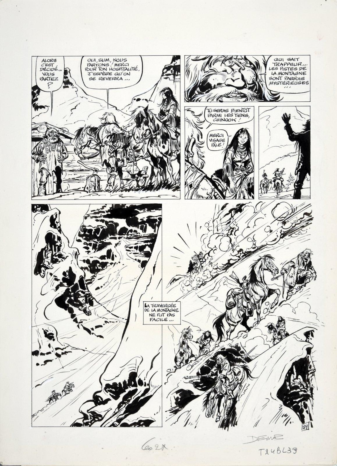 Artwork by Derib, BUDDY LONGWAY. Volume 1. Chinook, Made of Indian ink