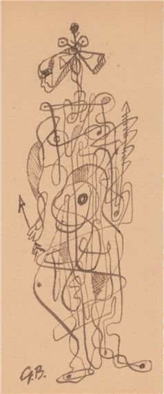 Georges Braque | Personnage debout tenant une flèche | MutualArt