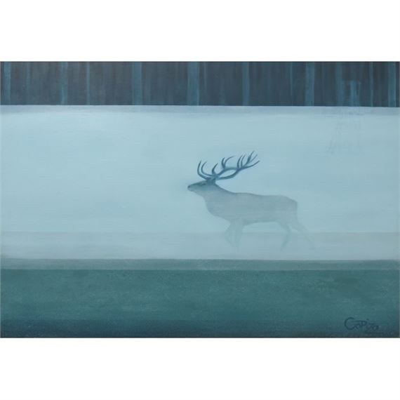 A DEER IN THE FOG by Izabela Dabrowska, 2018