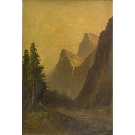 Bridal Veil Fall Yosemite Valley by Frederick Ferdinand Schafer