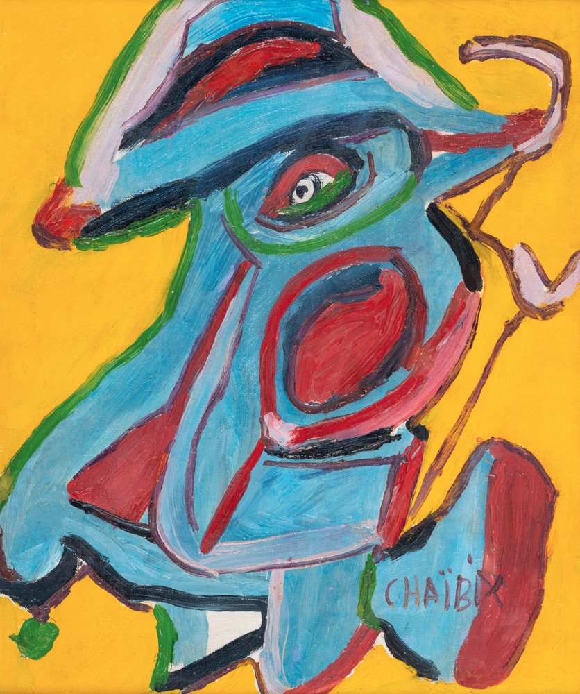 Artwork by Chaibia Tallal, ’O SUR LE TOIT, Made of Oil on canvas