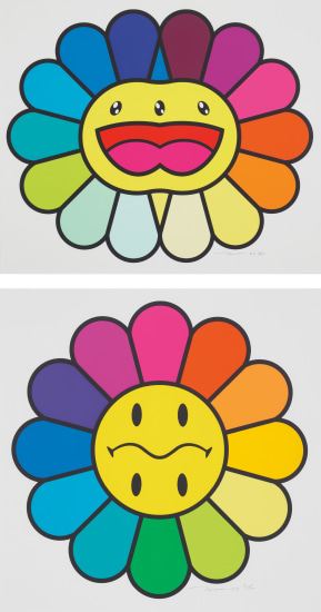 Takashi Murakimi Rainbow Smiley Flower | Sticker