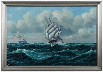 Begegnung auf Hoher See - C. Hagener