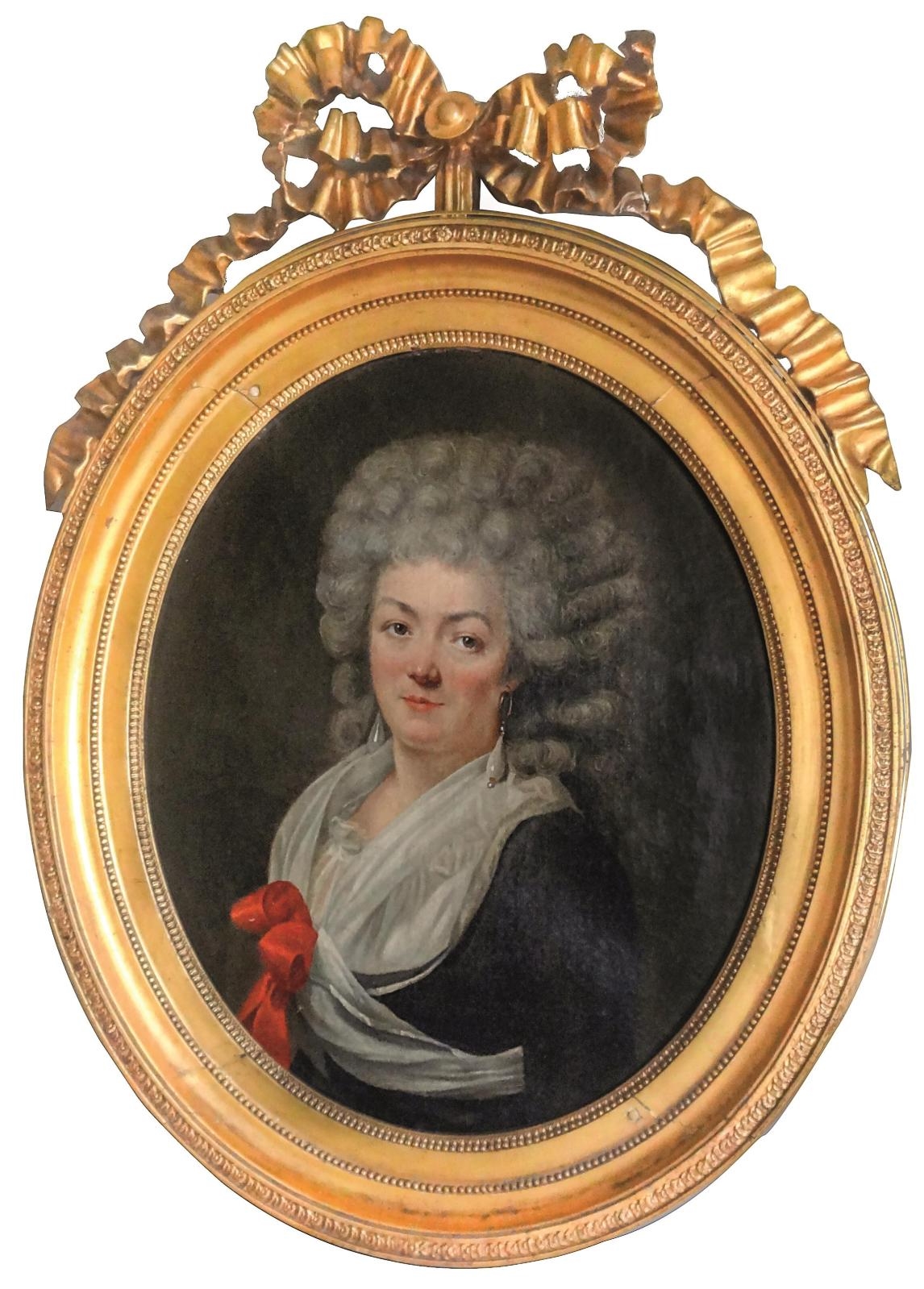 Presumed portrait of Miss Rose Bertin by French School, 18th Century, Antoine Vestier