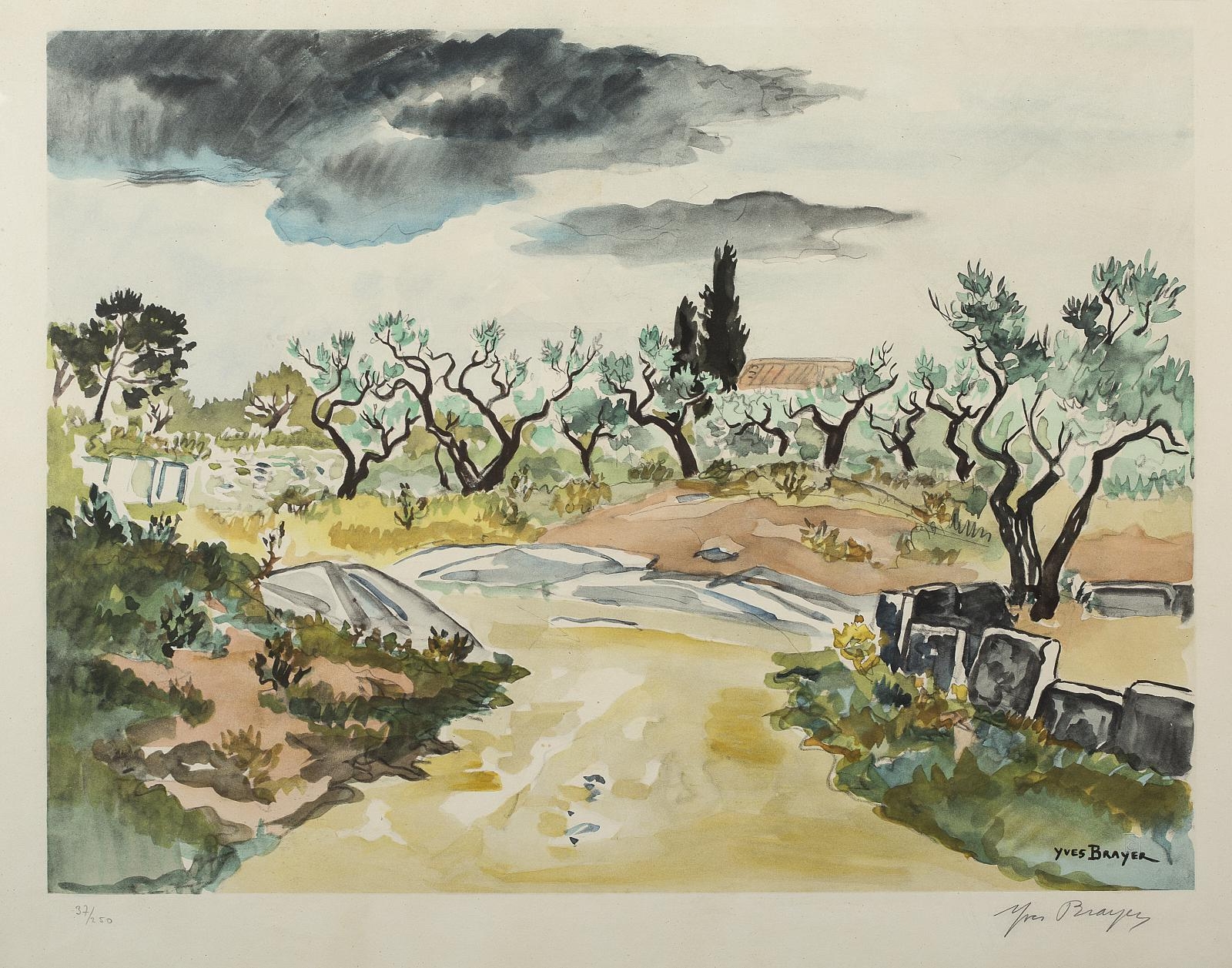 Yves Brayer Paysage de provence MutualArt
