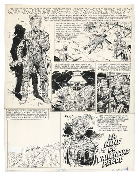 BLUEBERRY, LA MINE DE L’ALLEMAND PERDU (T.11), DARGAUD by Jean Baptiste Giraud, 1972