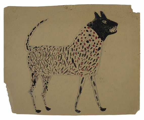 Spotted Dog by Bill Traylor, 1939-1942