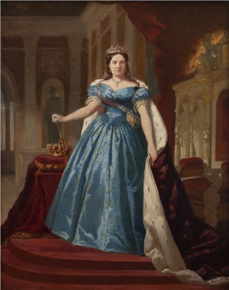 Federico de Madrazo y Kuntz | Retrato de Isabel II (boceto) (1864 ...