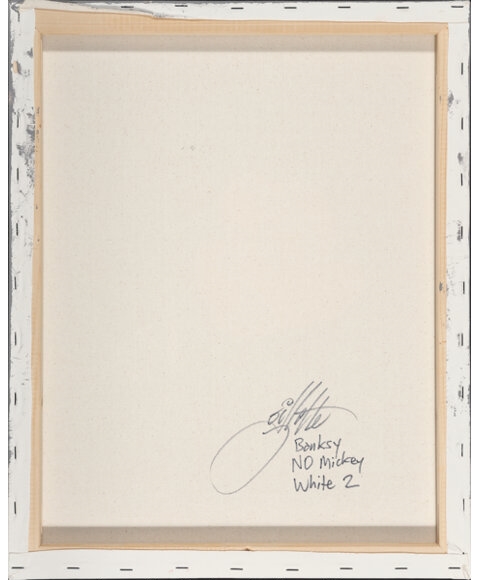 Jeff Gillette | Banksy NO Mickey White 2 (2020) | MutualArt