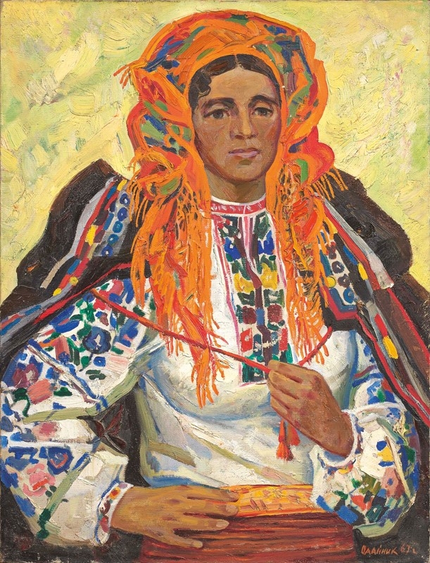 Artwork by Vadim Ivanovich Odajnik, DONNA DEI CARPAZI, Made of Oil on canvas