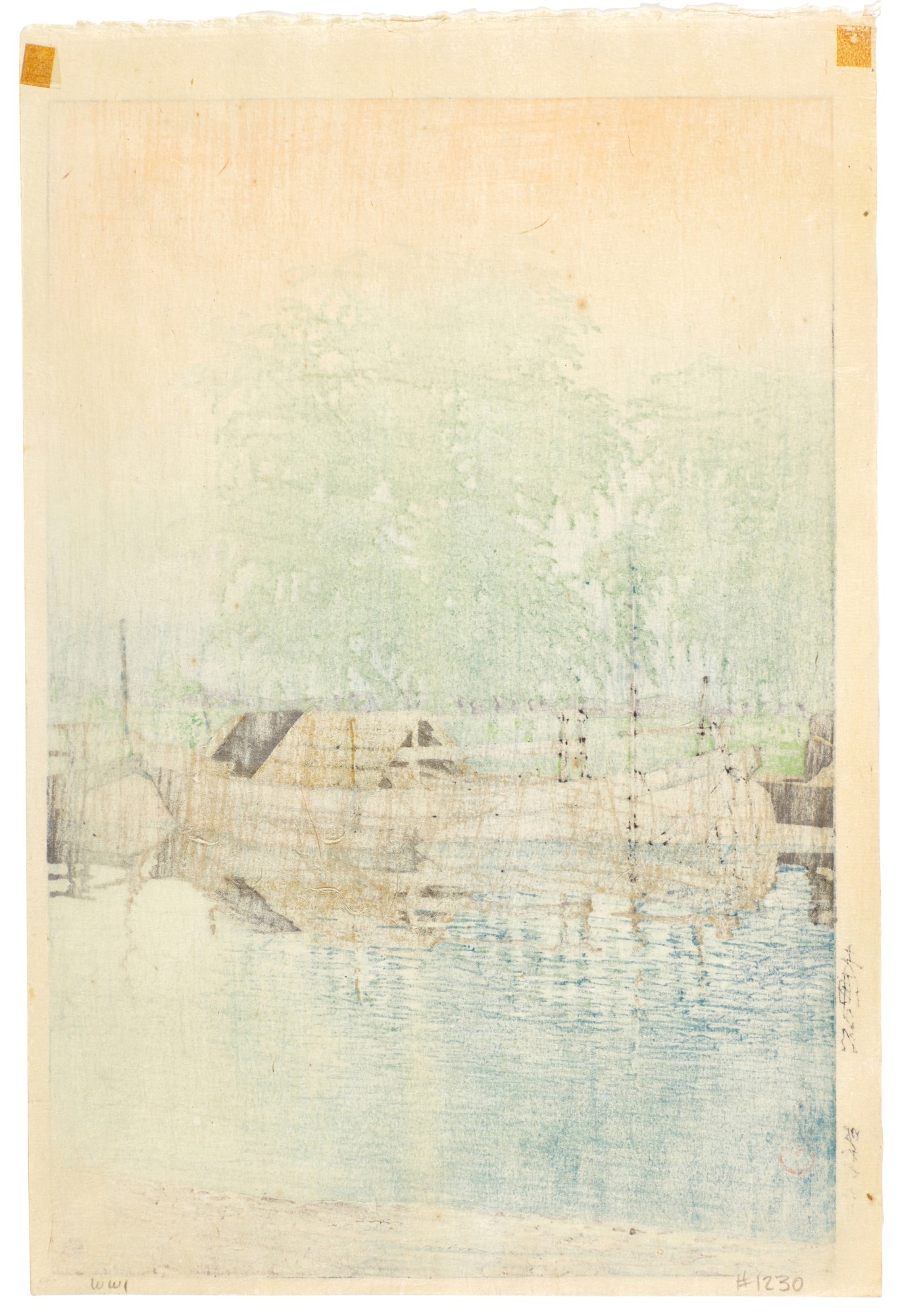 Artwork by Hasui Kawase, KAWASE HASUI (1883–1957) TWO WOODBLOCK PRINTS, SHOWA PERIOD (20TH CENTURY), Made of PRINTS