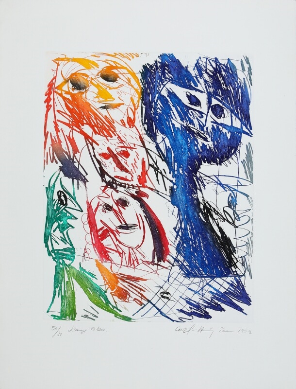 L'ange bleu by Carl-Henning Pedersen, 1993