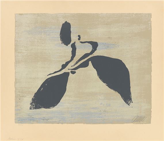 Läufer auf Folie by Willi Baumeister, 1952