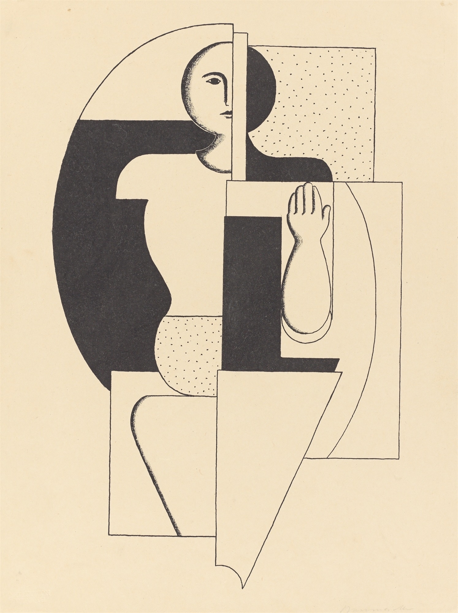 Artwork by Willi Baumeister, Apoll II, Made of Lithograph on paper