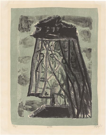 Die Witwe by Otto Dix, 1957