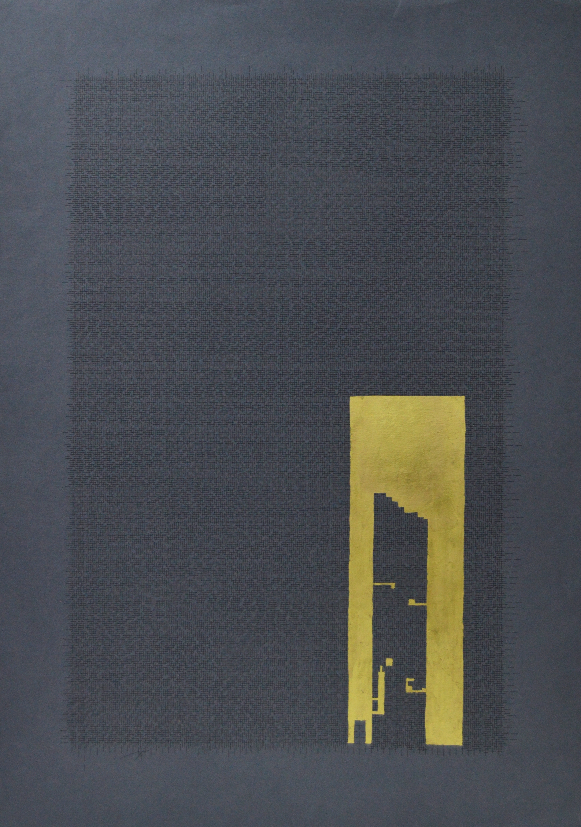 Artwork by Shahzad Hassan Ghazi, Untitled, Made of pen and gold on paper