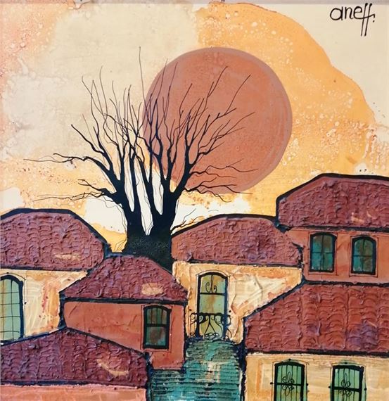 Casas coloniales by Liny Aneff