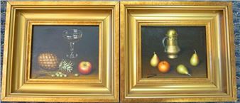 Pair of Still Life of Fruit (2) - Lima Pizarro