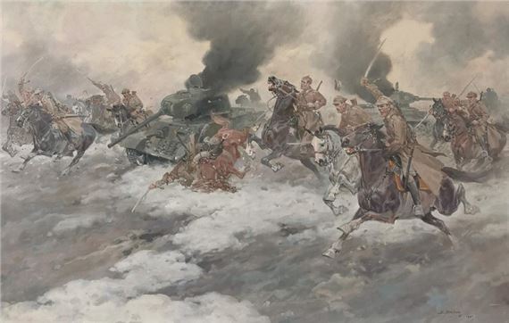 Szarża pod Borujskiem by Edward Mesjasz, 1983