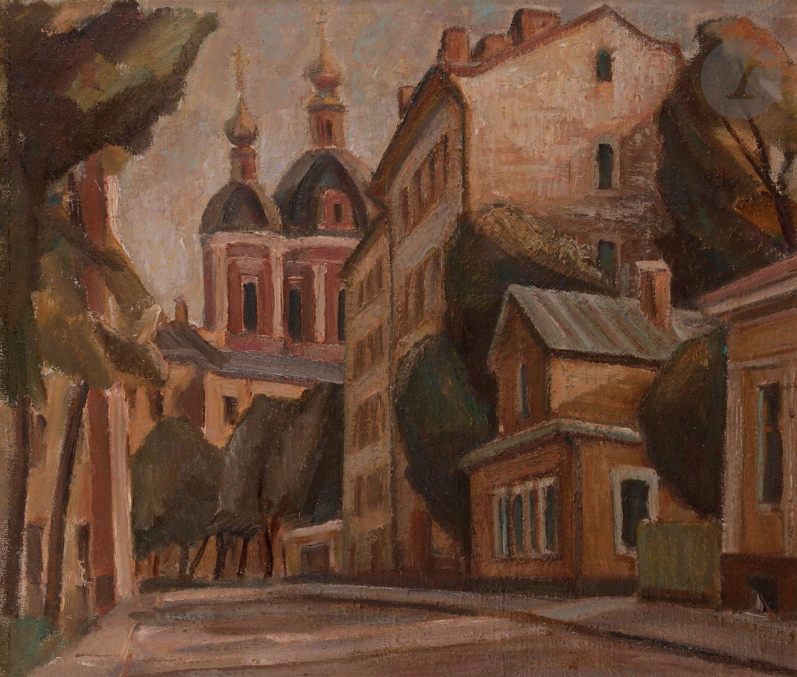 Artwork by Marat Kharitonovitch Baskaev, Moscou, Made of Oil on canvas mounted on panel