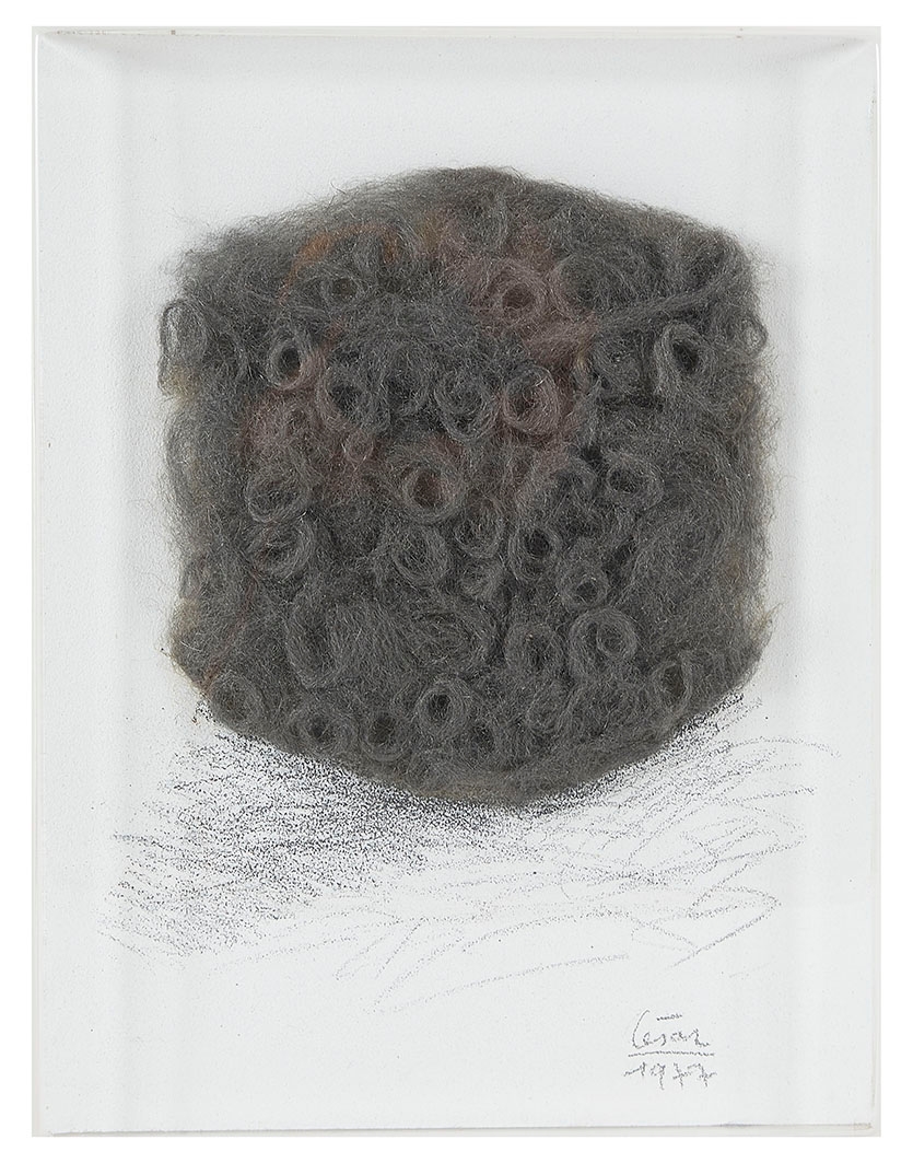 César Baldaccini, Portrait de Compression de tampons jex (1977)