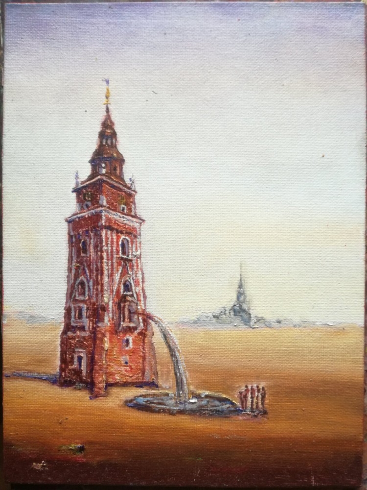Artwork by Tomasz Awdziejczyk, Ratusz, Made of oil / canvas