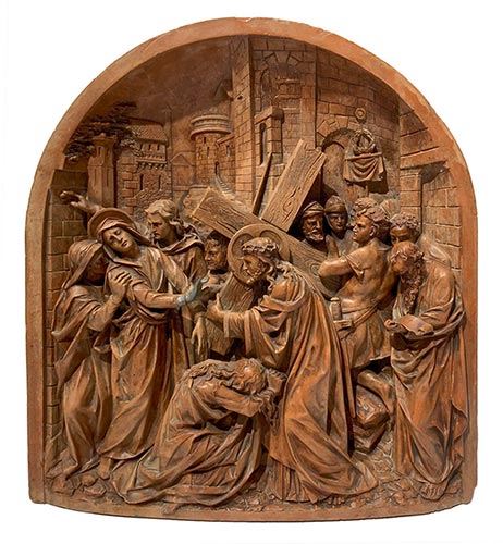 Christ carrying the Cross by Emilian School, 16th Century, Antonio Begarelli