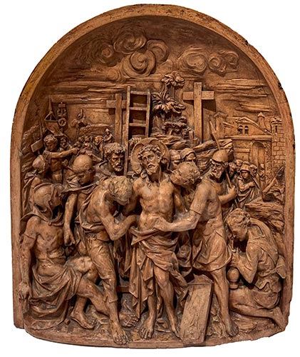 Christ stripped of his garments by Emilian School, 16th Century, Antonio Begarelli