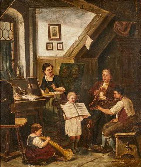 Den musicerande familjen by Ferdinand Fagerlin
