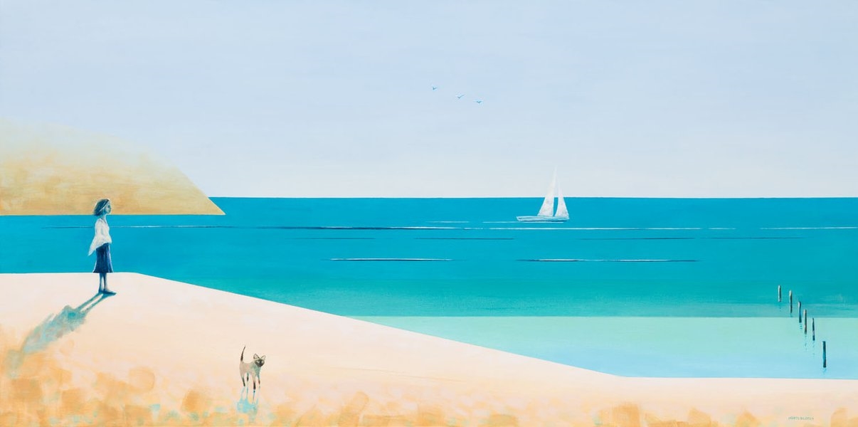 Artwork by Marta Bilecka, Perfect Afternoon 6, Made of acrylic/canvas