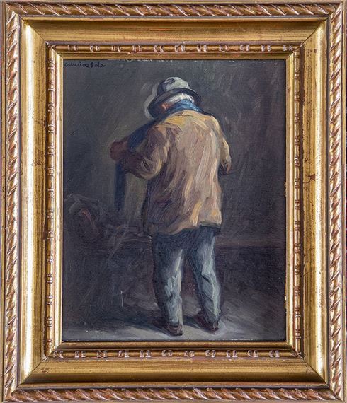 Señor abrigándose by César Muñoz Sola