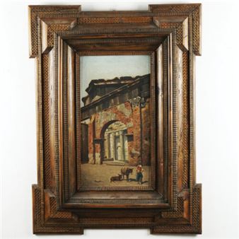 Two works: Il Portico d’Ottavia; Il Tempio di Pallade al Foro di Nerva (Colonnacce) - R.vanuti