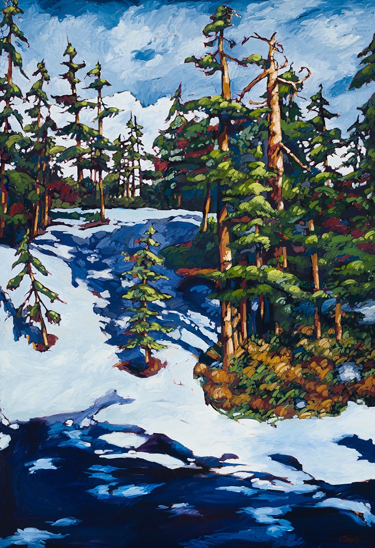Artwork by Cori Creed, Elfin Lake Snow, Made of oil on canvas