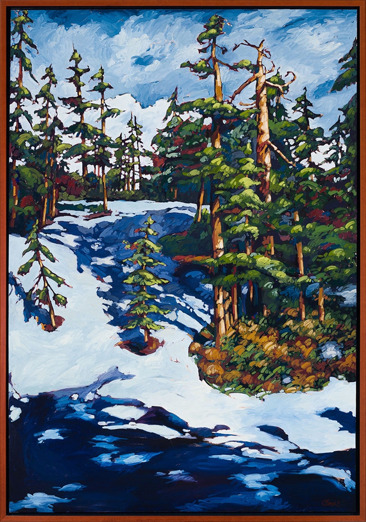 Artwork by Cori Creed, Elfin Lake Snow, Made of oil on canvas