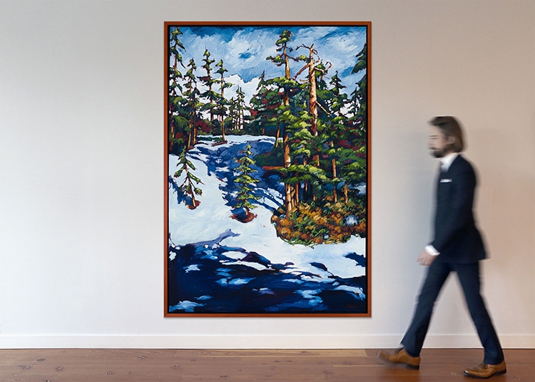 Artwork by Cori Creed, Elfin Lake Snow, Made of oil on canvas