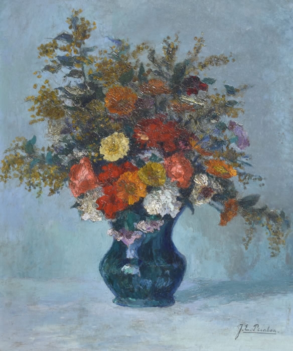 Artwork by Juan Eduardo Picabea, FLORES, Made of oil on canvas