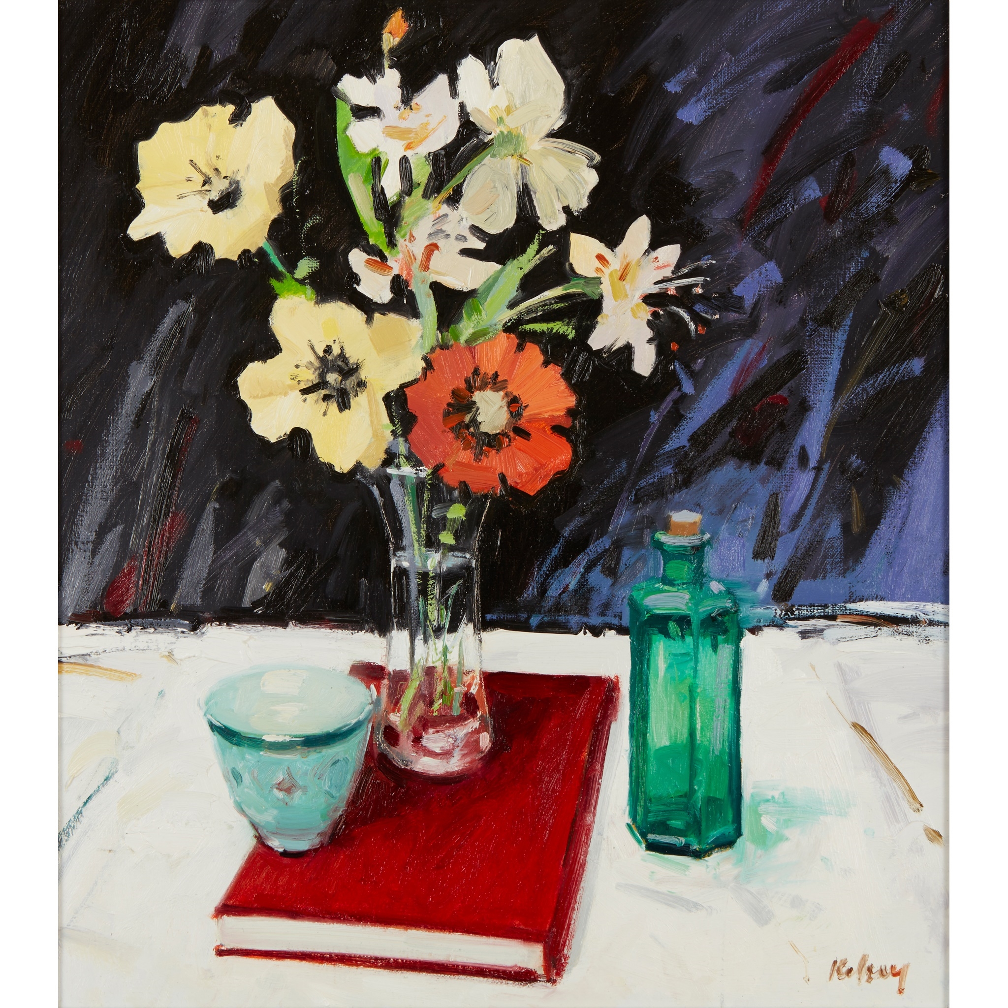 Artwork by Robert Kelsey, THE RED BOOK, Made of oil on canvas