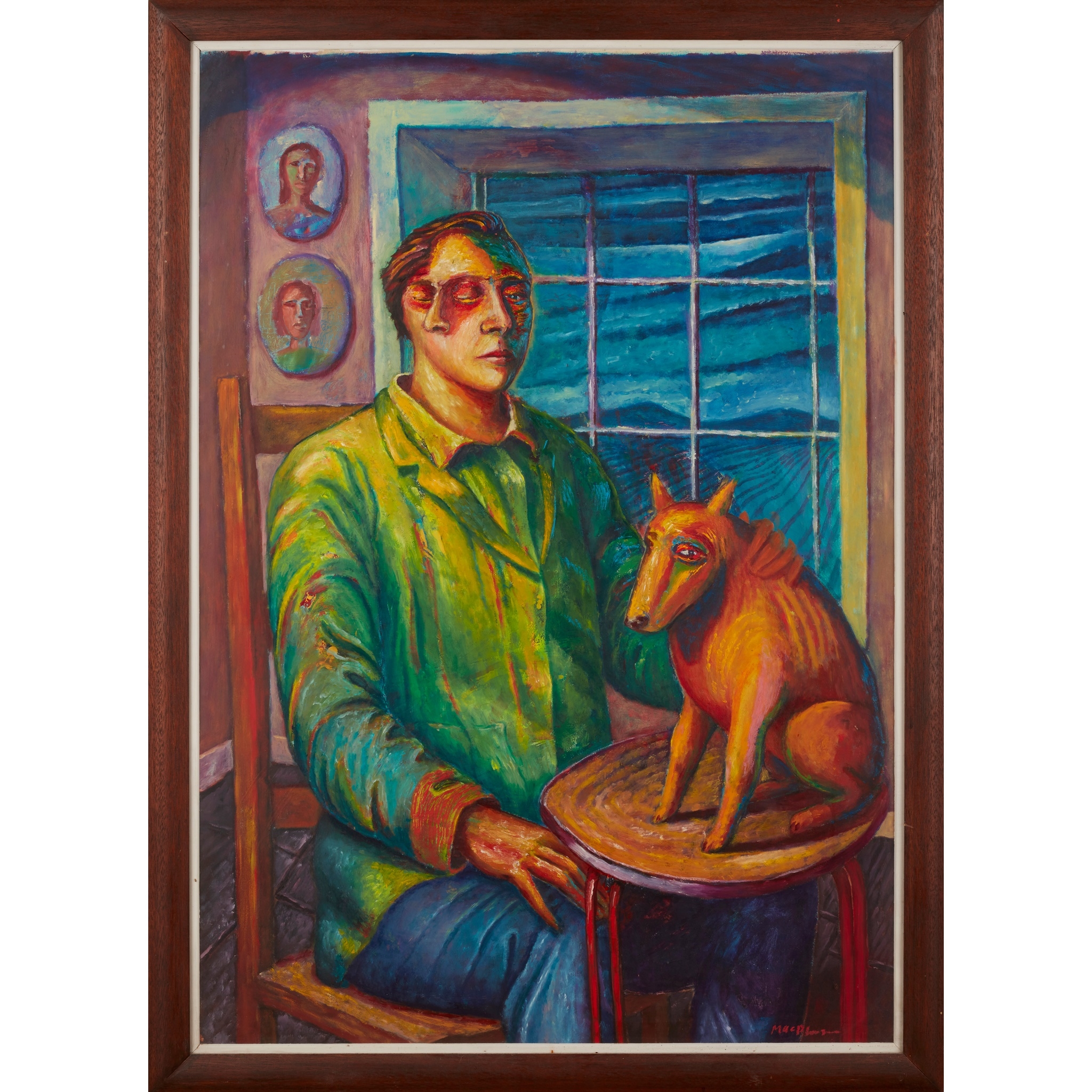 Artwork by Neil MacPherson, THE MAN WHO KNEW EVERYTHING AND NOTHING, Made of oil on board