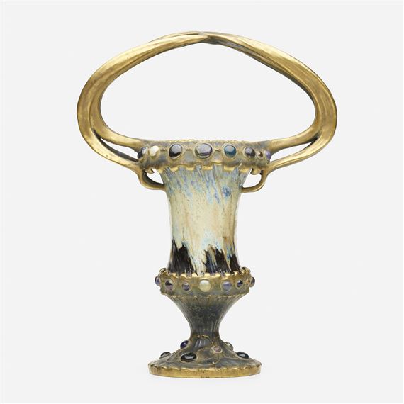 Amphora Grès-Bijou vase by Riessner, Stellmacher & Kessel, circa 1901