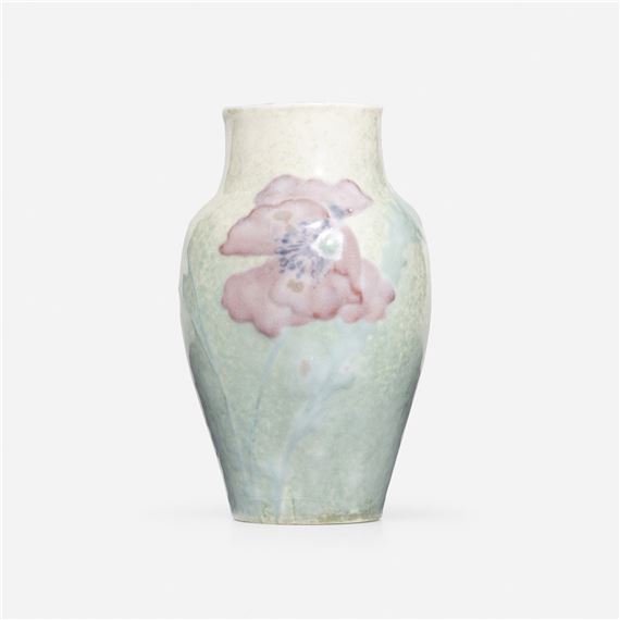 Losanti vase with poppies by Mary Louise Mclaughlin, 1899-1904