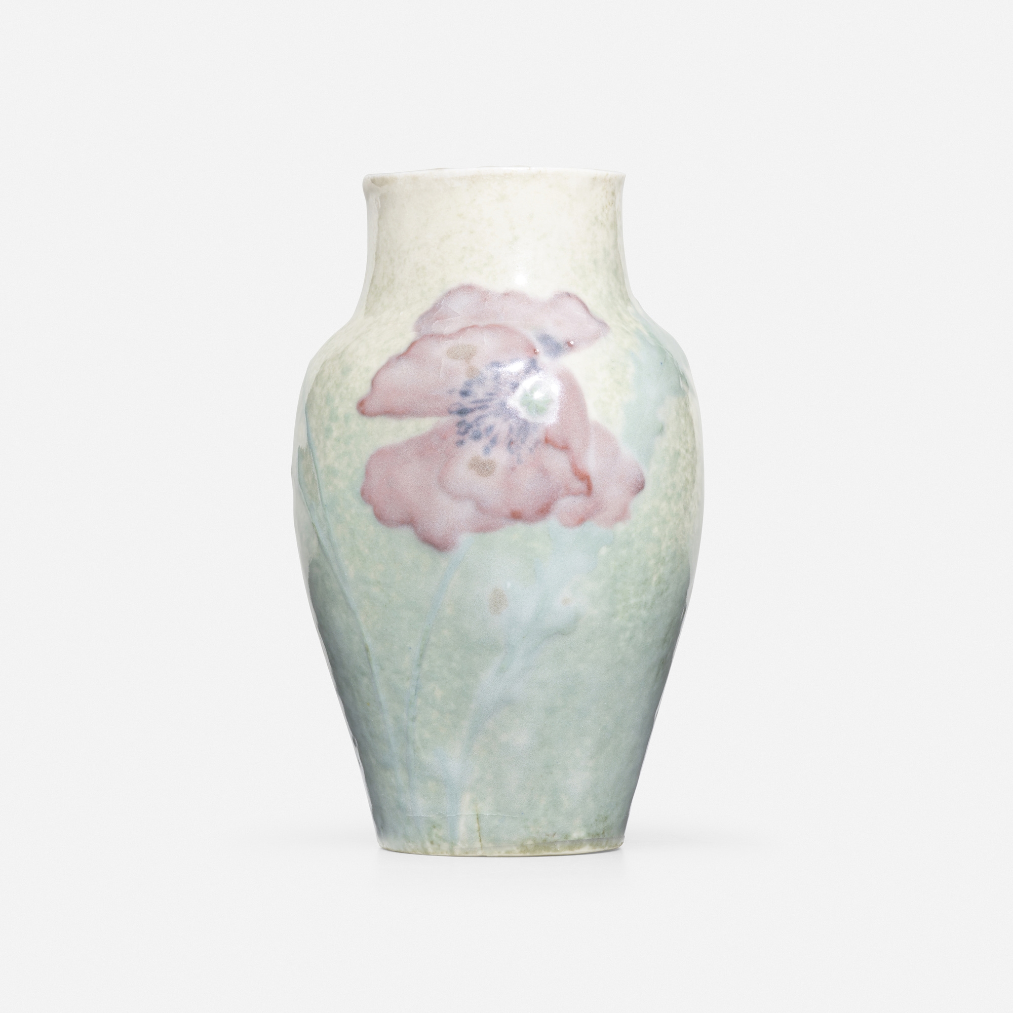 Artwork by Mary Louise Mclaughlin, Losanti vase with poppies, Made of glazed porcelain