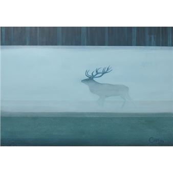 A DEER IN THE FOG - Izabela Dabrowska