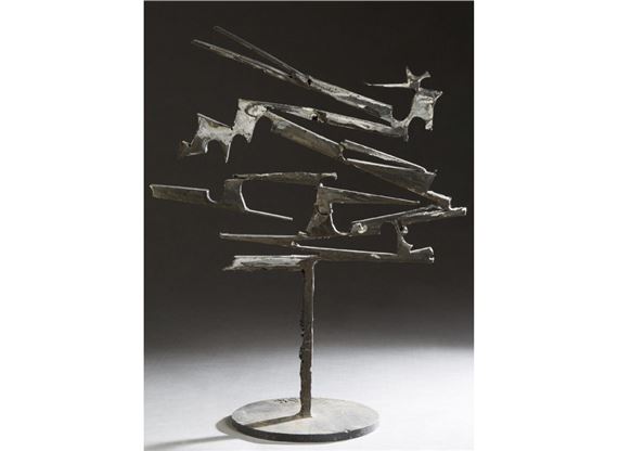 Modernist Abstract Steel Sculpture - Norman Therrian