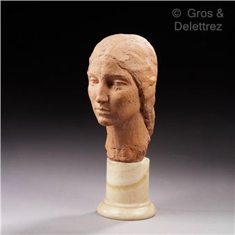 Woman's bust - Oskar Samoylovich Meshchaninov